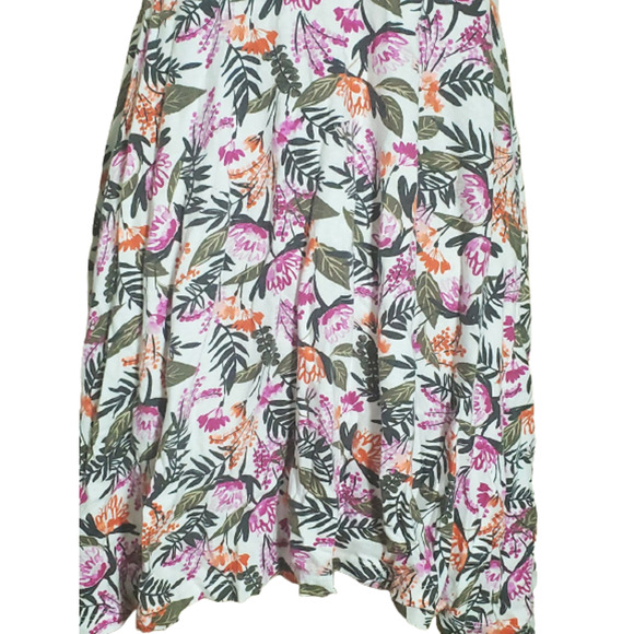 GAP Girl's Multicolor Cotton Floral Print Sleeveless V-Neckline Dress Size XL - Picture 6 of 7